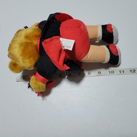 Vintage Chicago Bulls Cheerleader Bear NBA Basketball Pom Poms Plush Toy - Picture 5 of 5